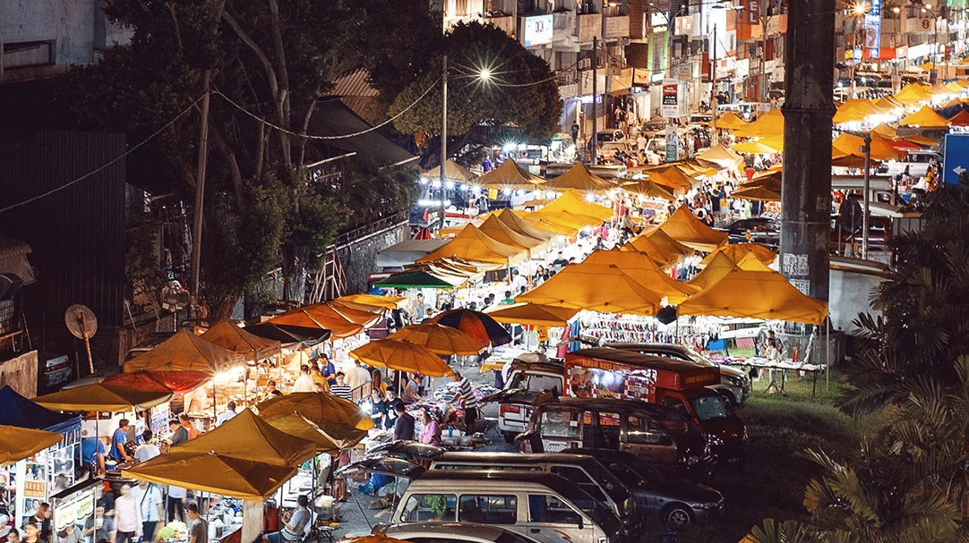 malaysian night market street food